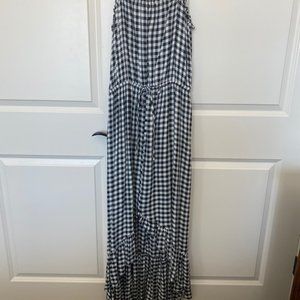 Evereve Lost + Wonder High Low Gingham Dress